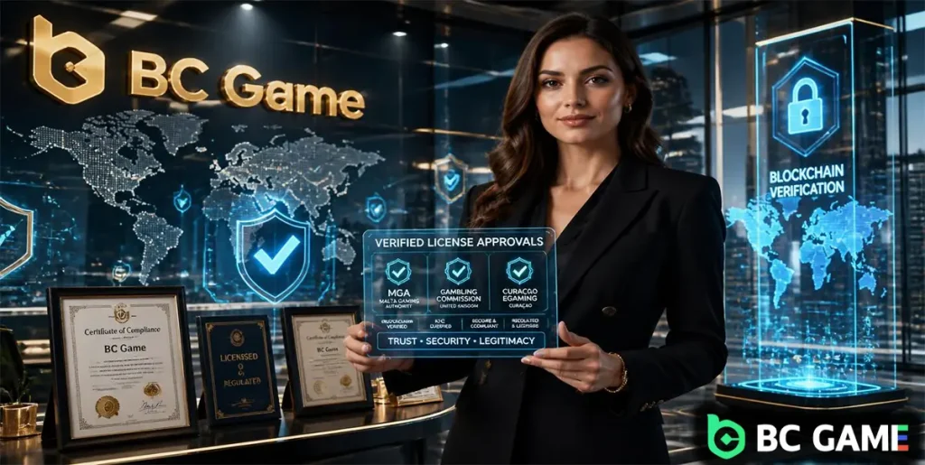 لایسنس‌ها و اعتبارBC Game